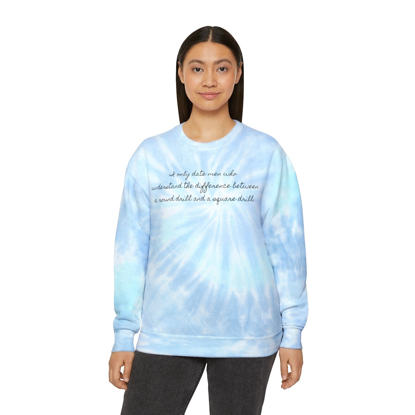 Funny Diamond Painting Sweatshirt - Unisex Tie-Dye Sweatshirt