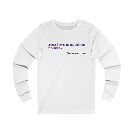 Diamond Painting Unisex Jersey Long Sleeve Tee