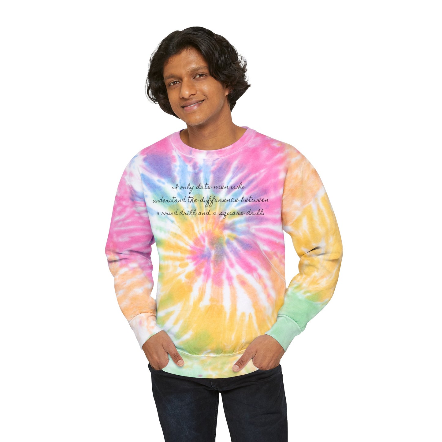 Funny Diamond Painting Sweatshirt - Unisex Tie-Dye Sweatshirt
