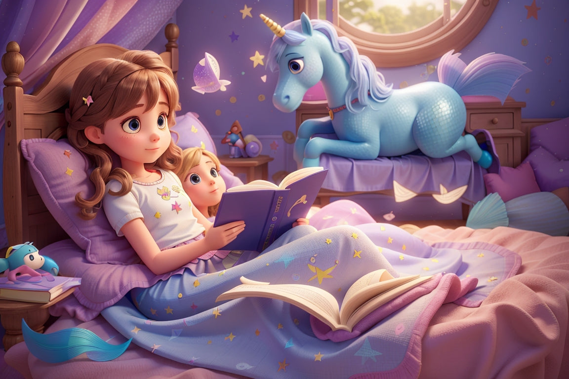 Diamond Painting Kit Imagining Sisters Lost in Storyland