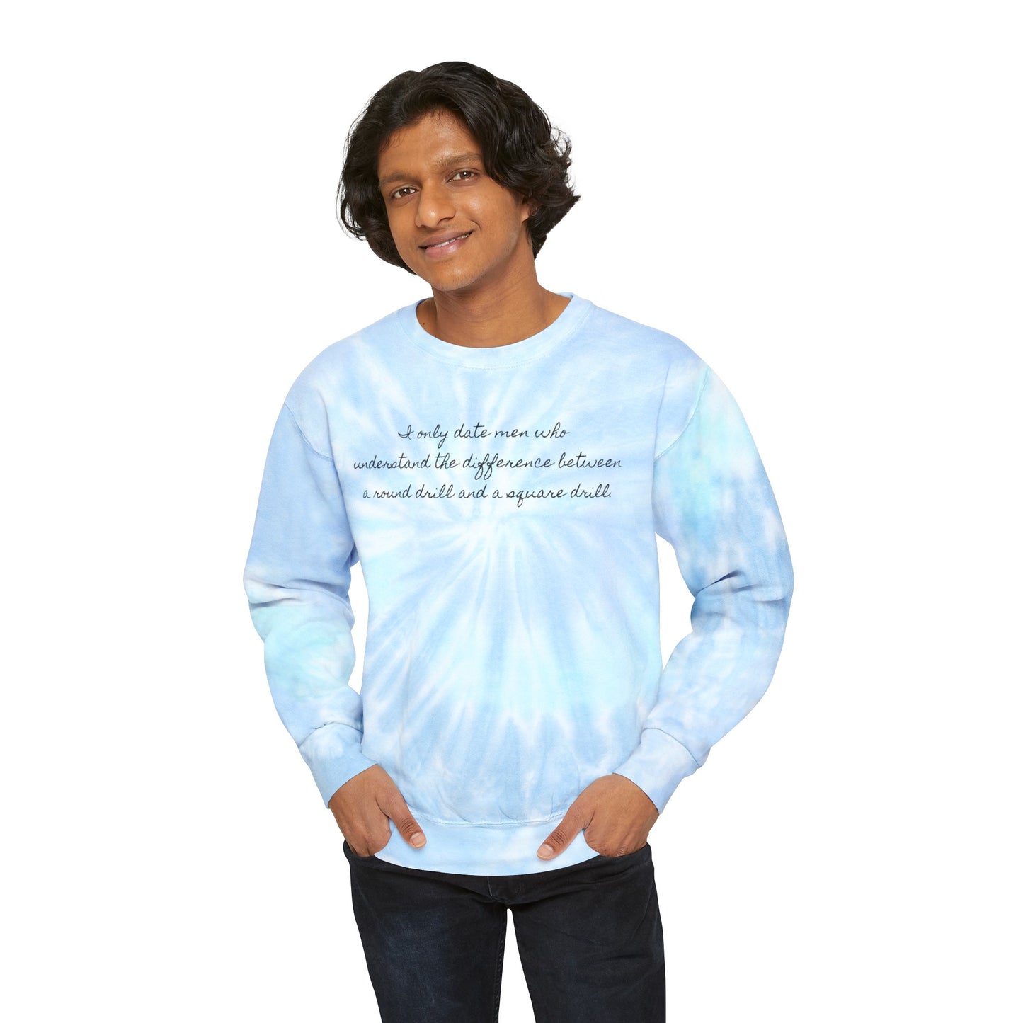 Funny Diamond Painting Sweatshirt - Unisex Tie-Dye Sweatshirt