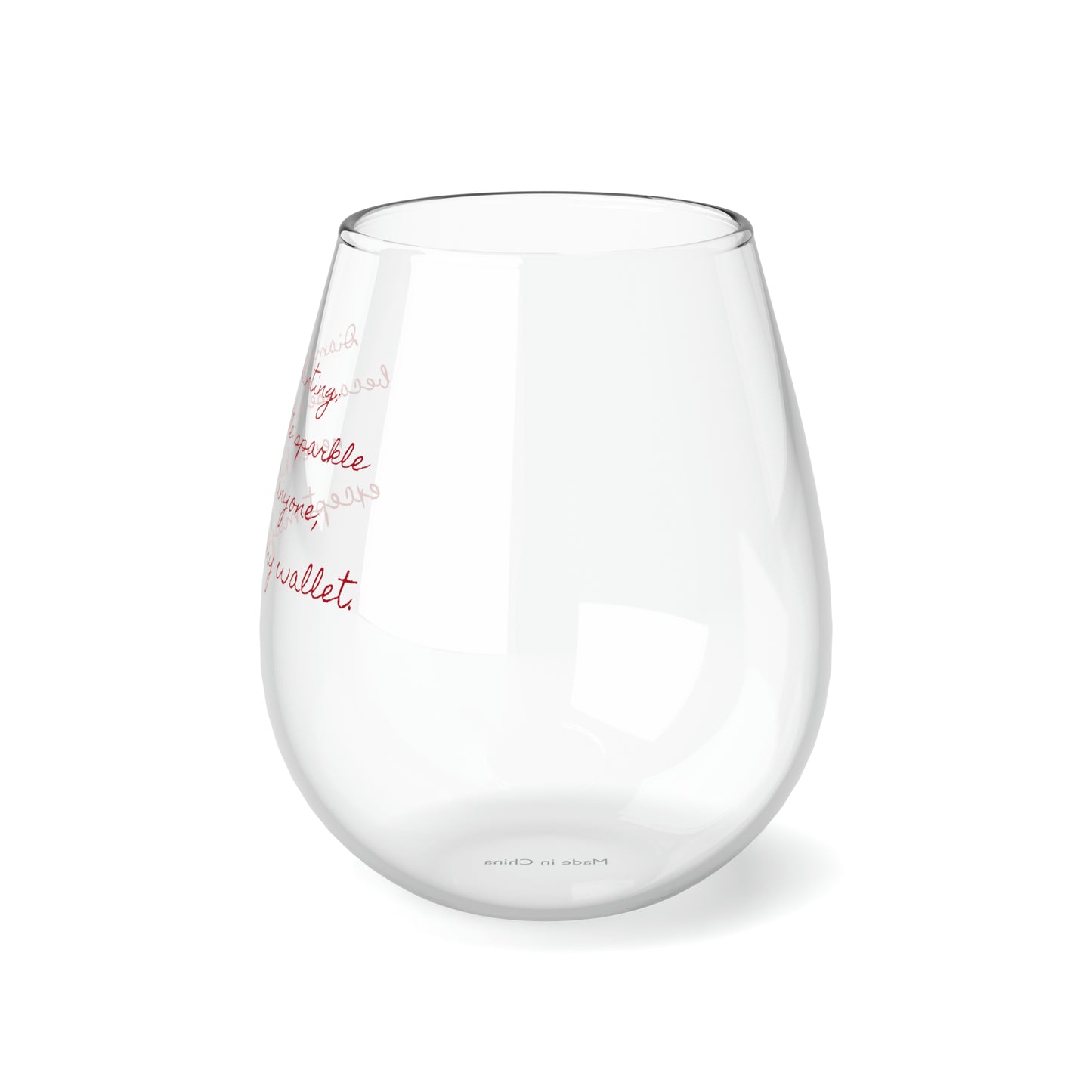 Diamond Painting Stemless Wine Glass, 11.75oz