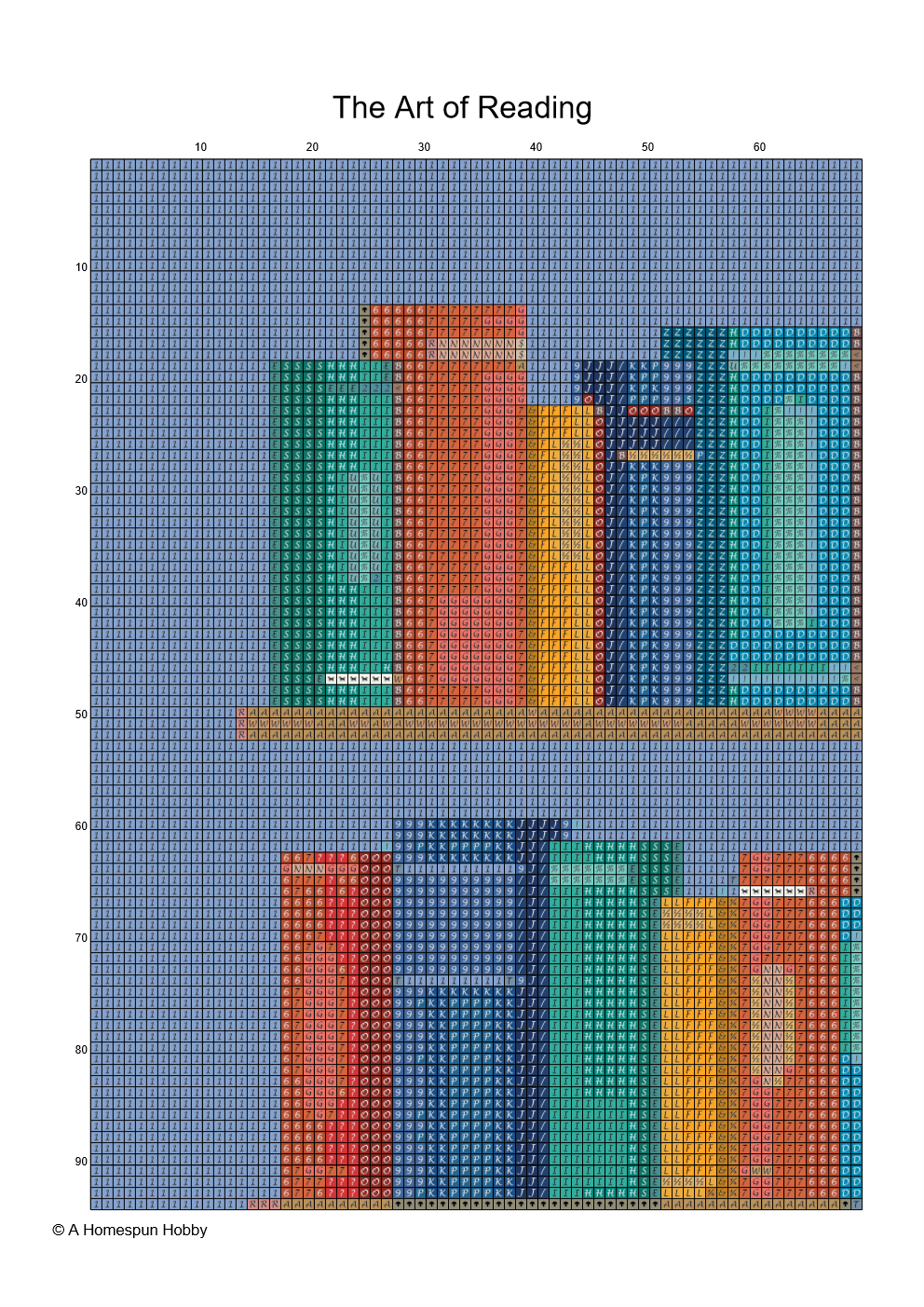 Diamond Painting Chart - The Art of Reading