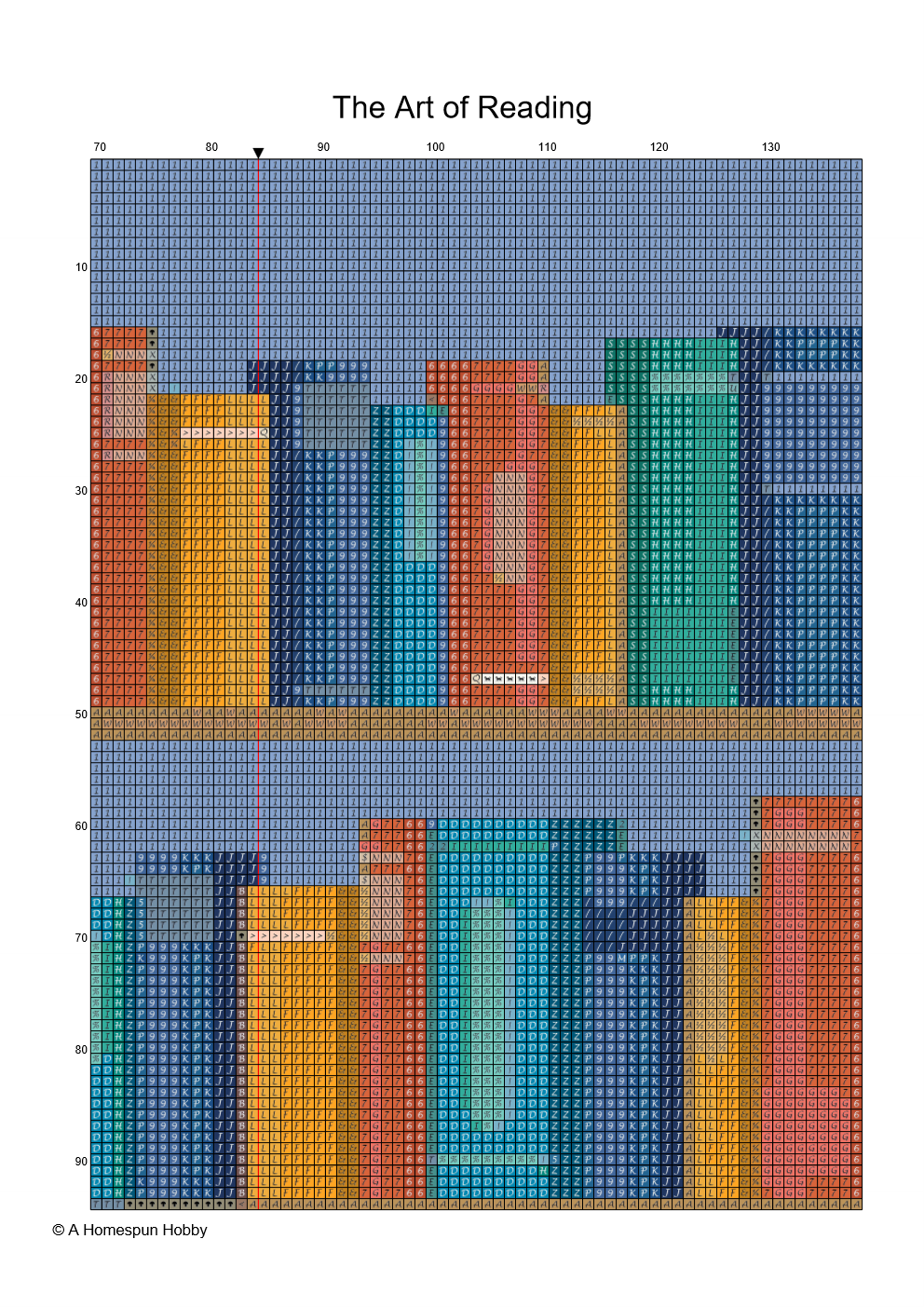 Diamond Painting Chart - The Art of Reading
