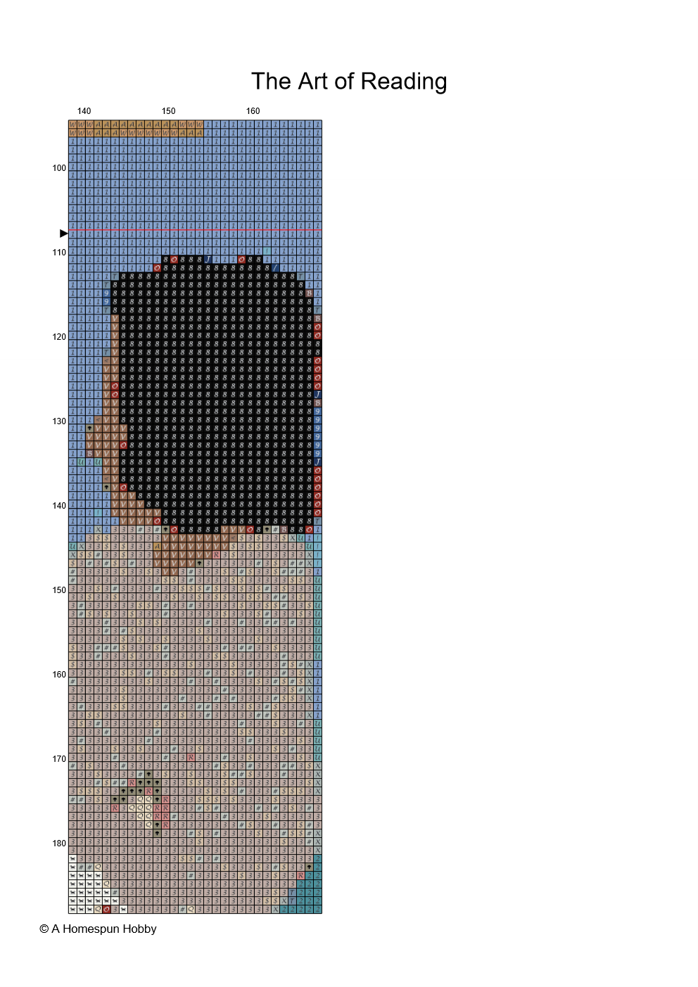 Diamond Painting Chart - The Art of Reading