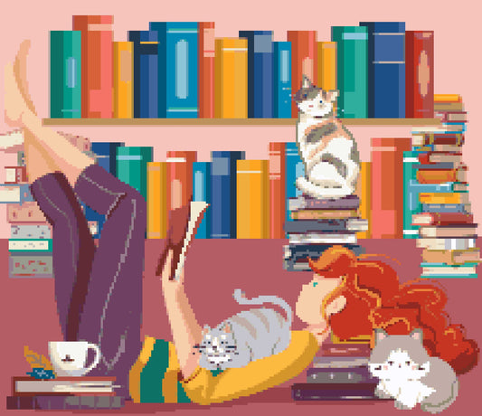 The Art of Reading Diamond Painting Chart (Ginger) A Homespun Hobby