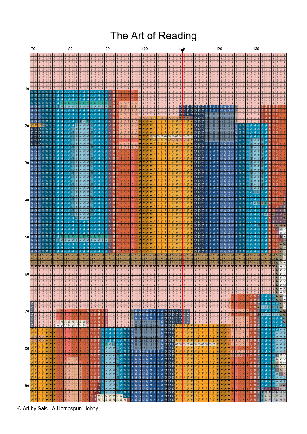 Diamond Painting Chart - The Art of Reading