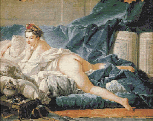 Old Masters Diamond Painting Kit The Brunette Odalisque by François Boucher (1745)