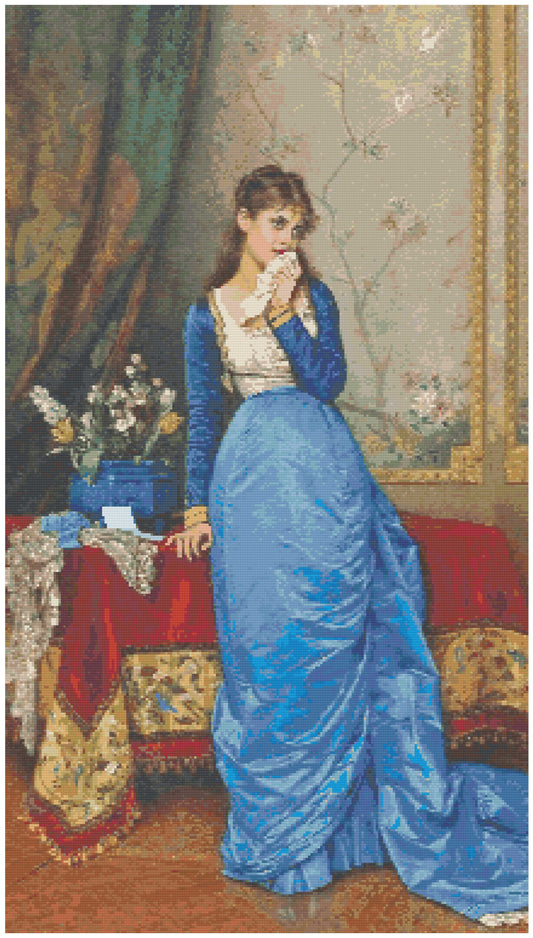 Diamond Painting Kit The Letter by Auguste Toulmouche A Homespun Hobby
