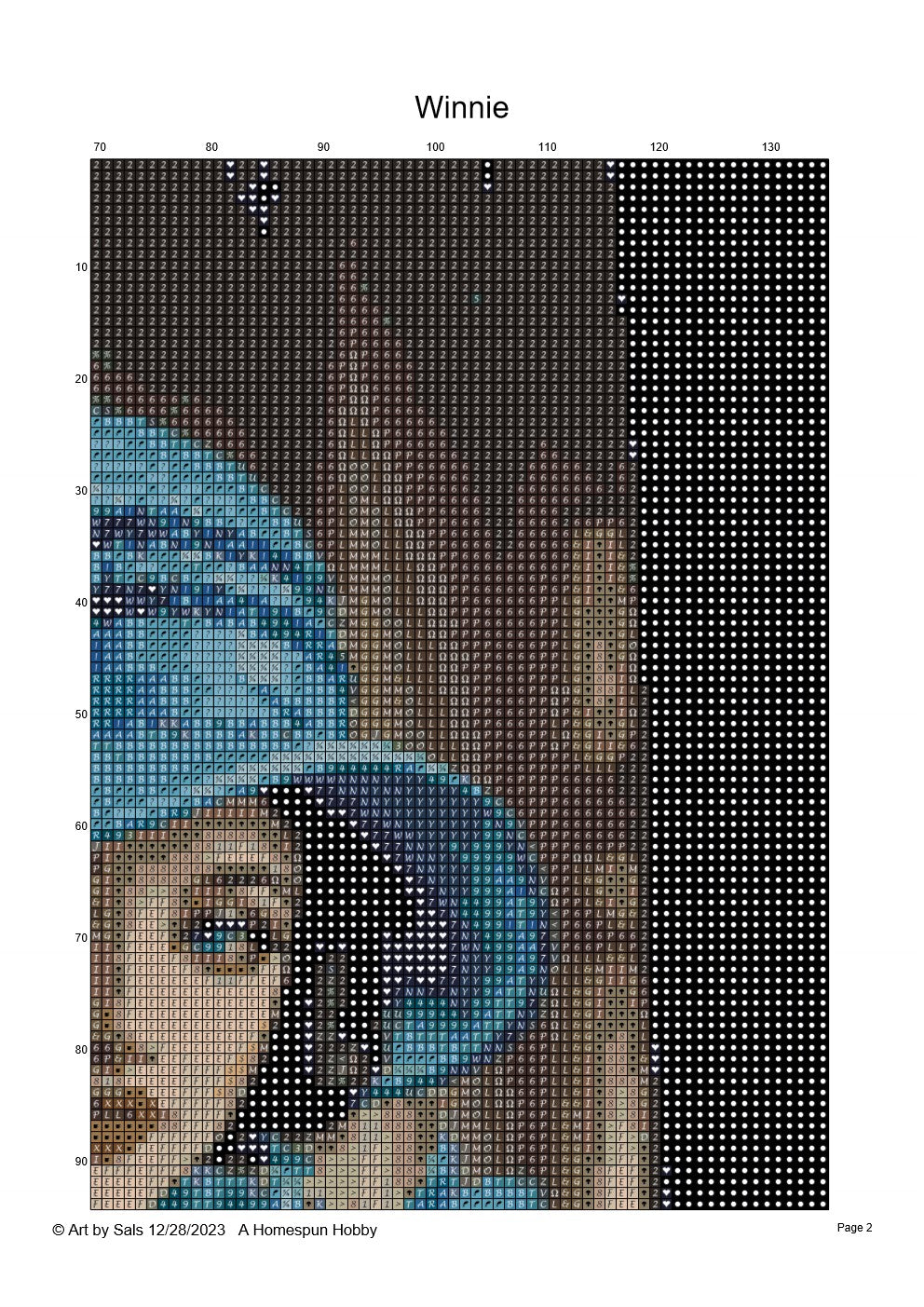 Diamond Painting Chart - Winnie