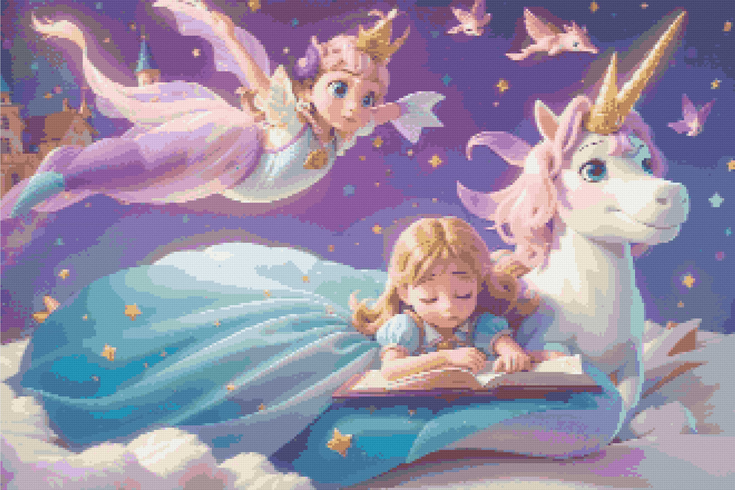 Diamond Painting Kit Reading Takes You Places by Art by Sals