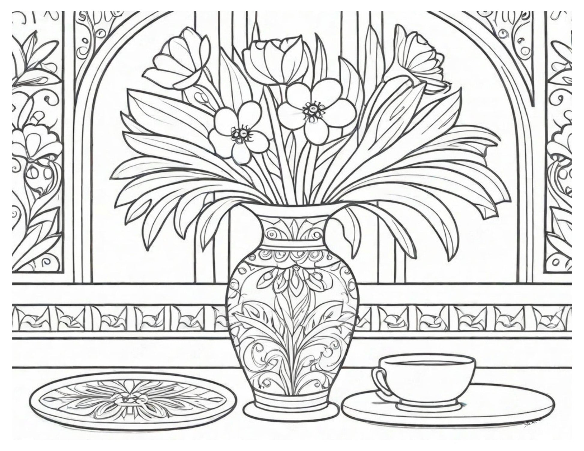 Adult Coloring Pages - 20 Printable pages - A Homespun Hobby