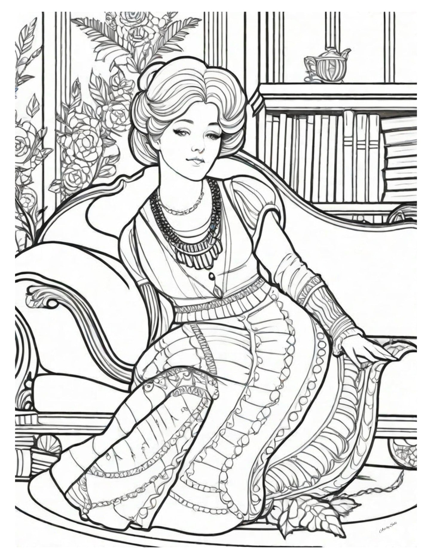 Adult Coloring Pages - 20 Printable pages - A Homespun Hobby