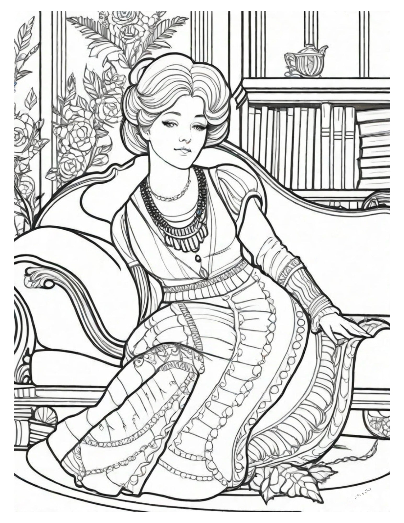 Adult Coloring Pages - 20 Printable pages - A Homespun Hobby