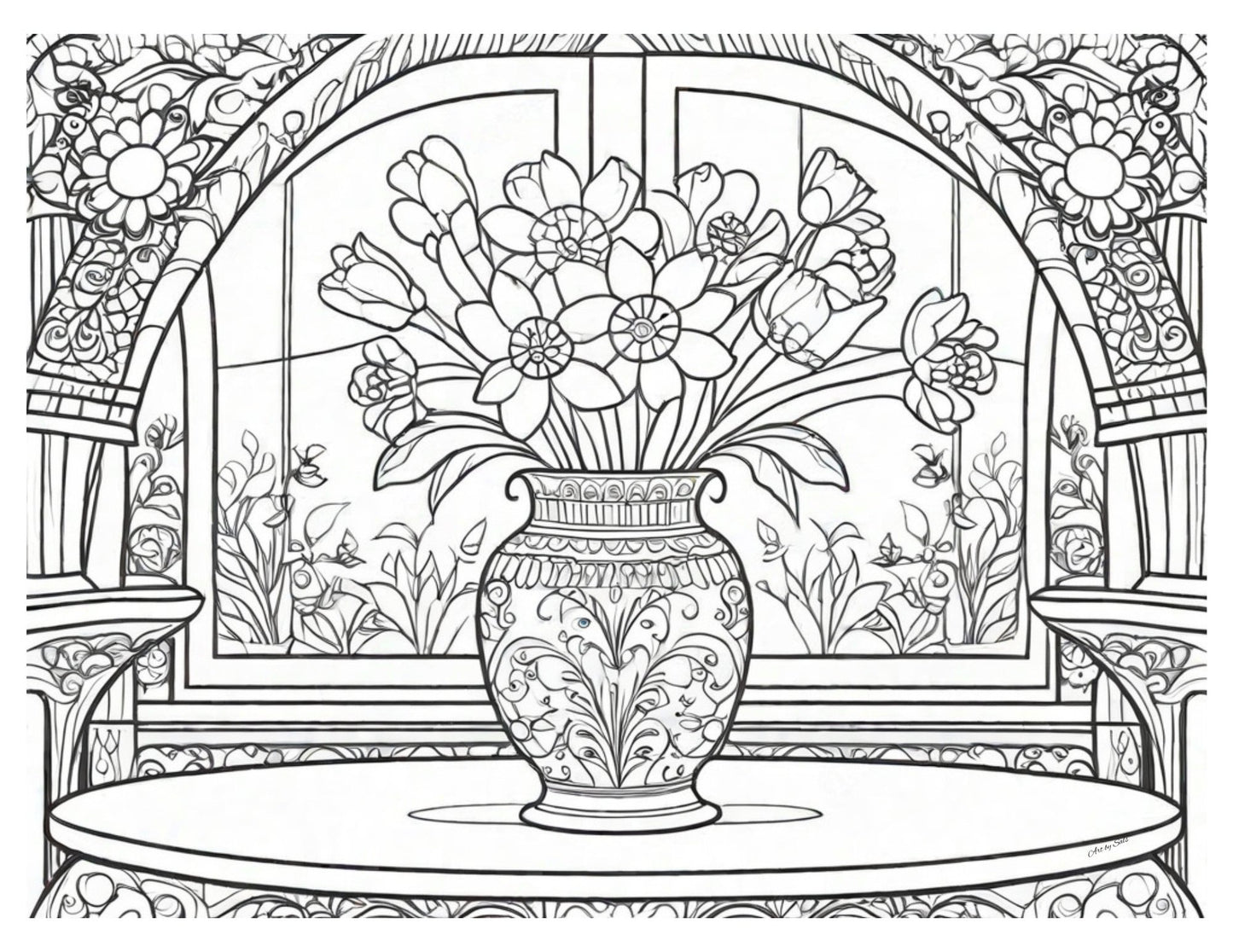 Adult Coloring Pages - 20 Printable pages - A Homespun Hobby