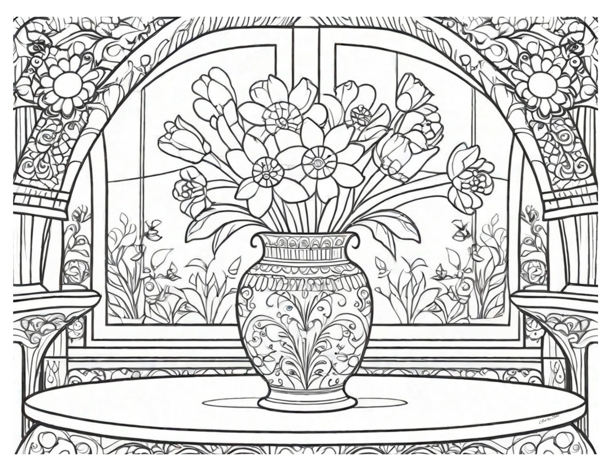 Adult Coloring Pages - 20 Printable pages - A Homespun Hobby