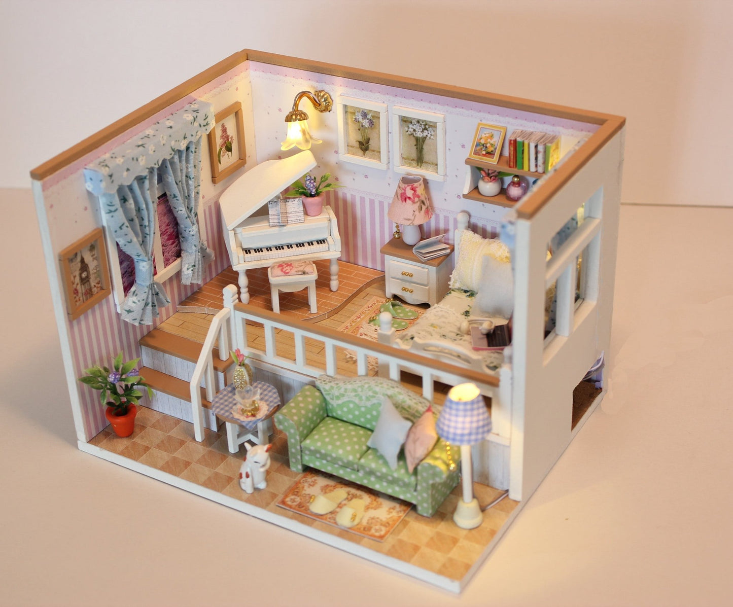 Because of You DIY Miniature Dollhouse Kit - A Homespun Hobby