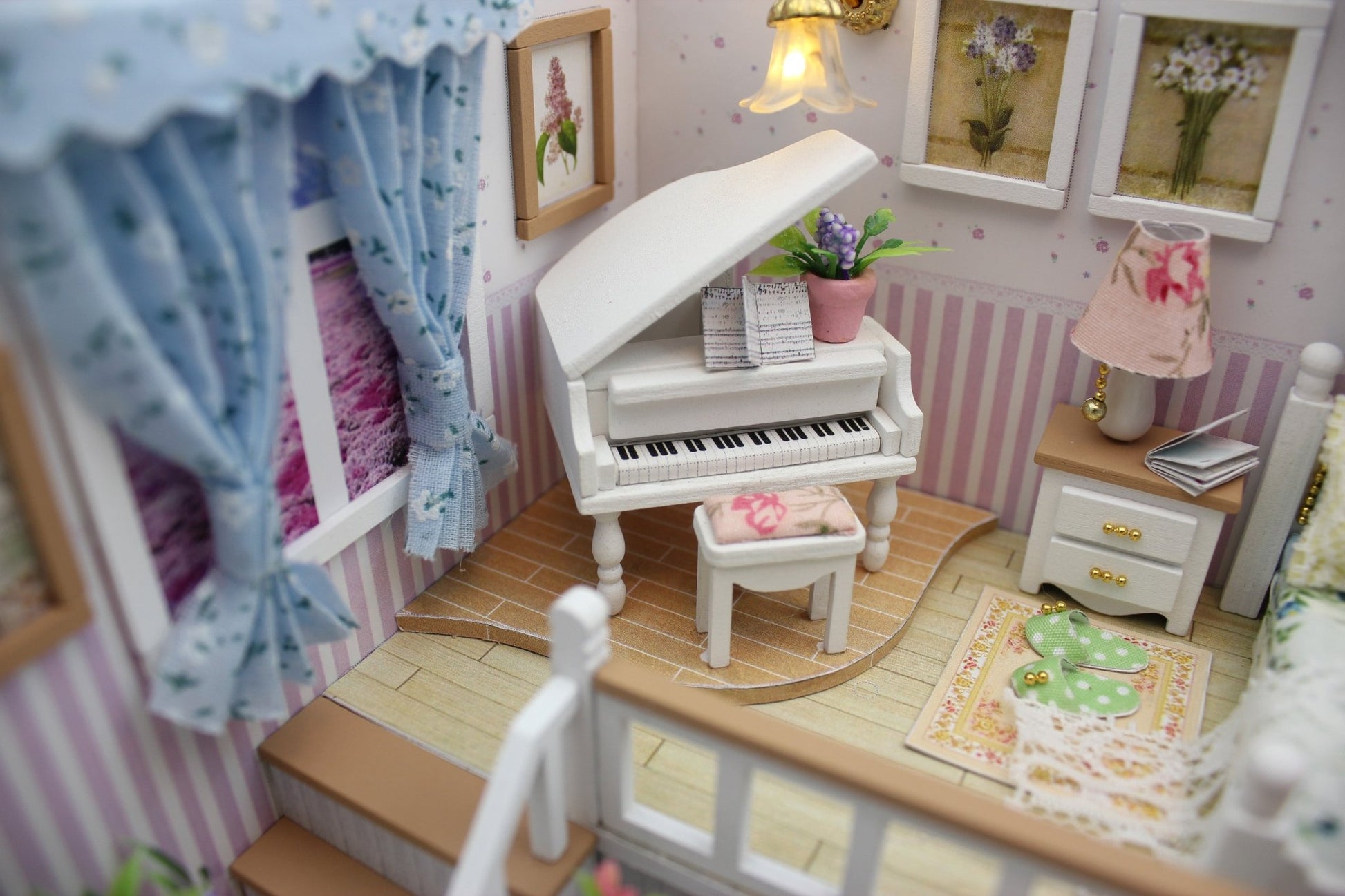 Because of You DIY Miniature Dollhouse Kit - A Homespun Hobby