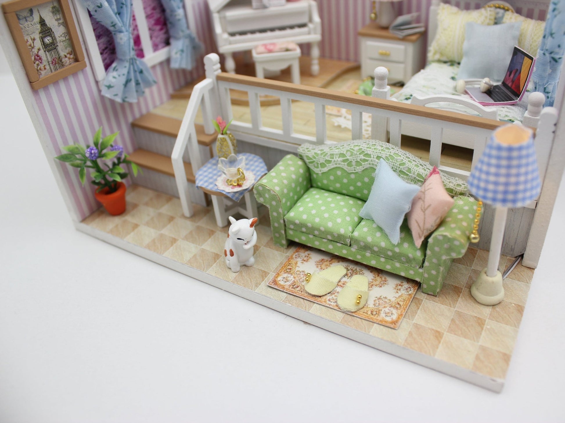 Because of You DIY Miniature Dollhouse Kit - A Homespun Hobby