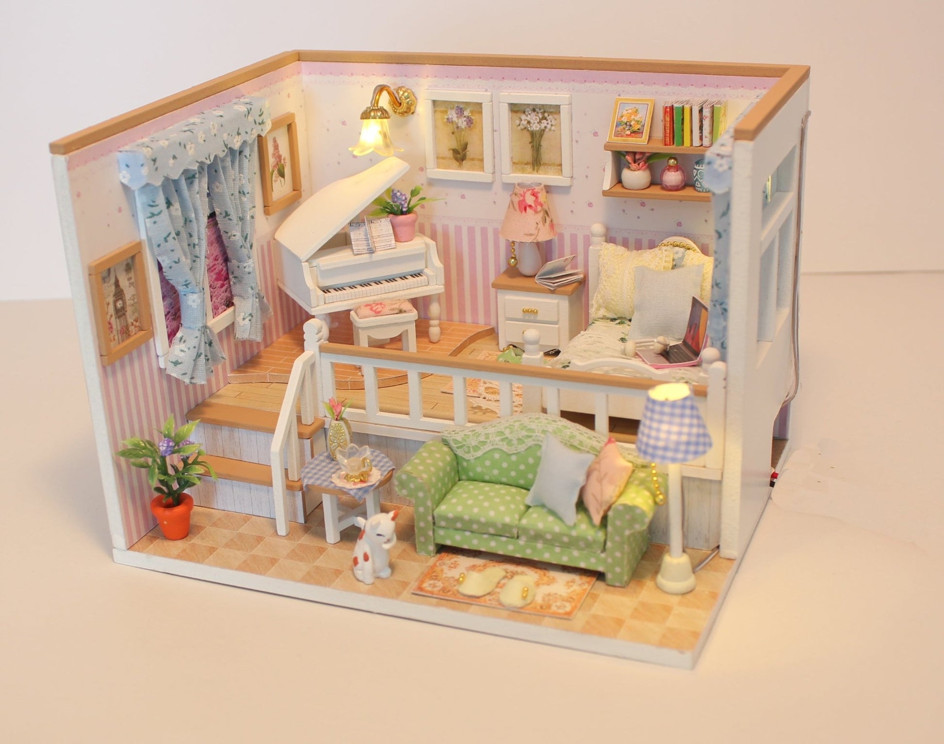 Because of You DIY Miniature Dollhouse Kit - A Homespun Hobby