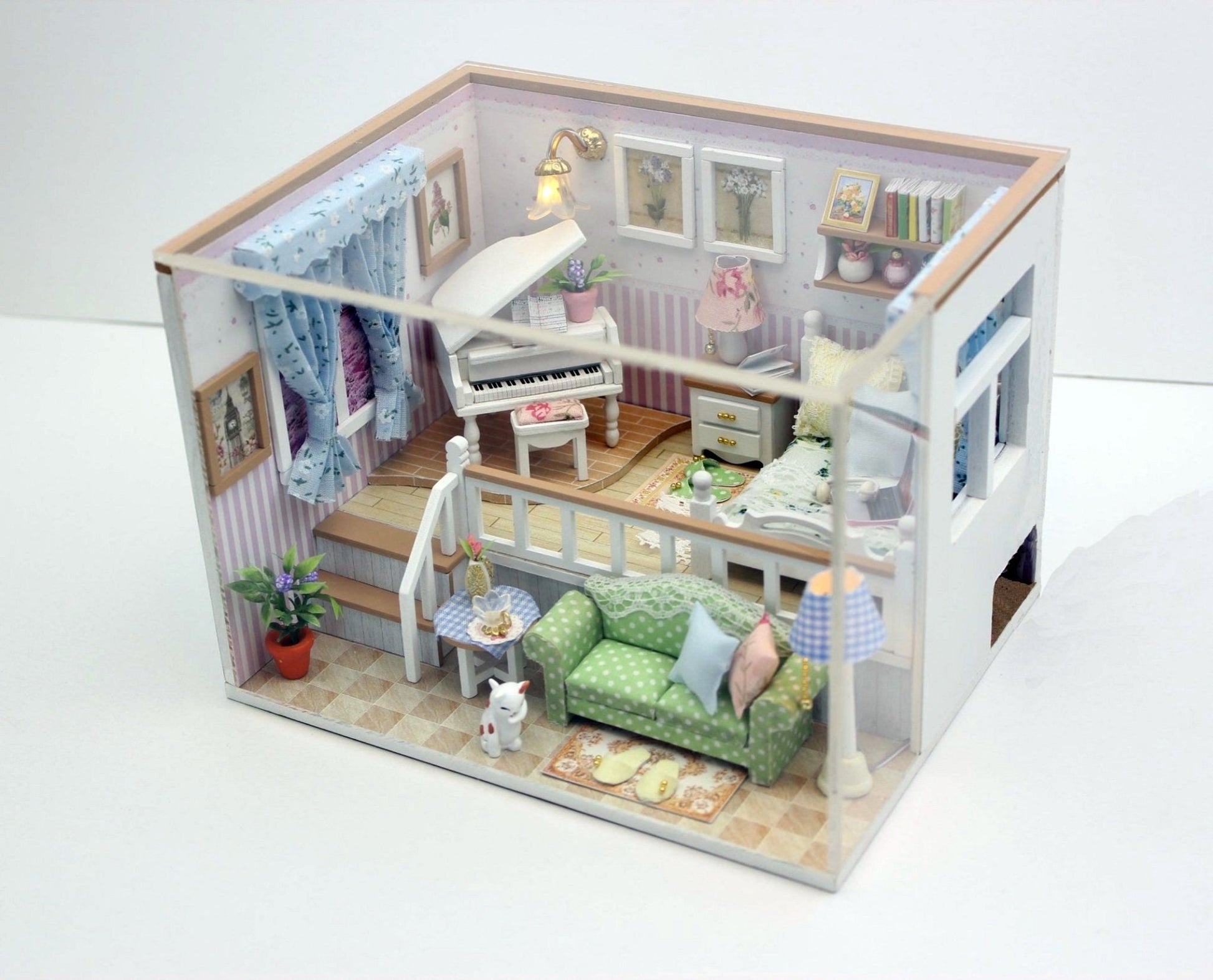Because of You DIY Miniature Dollhouse Kit - A Homespun Hobby