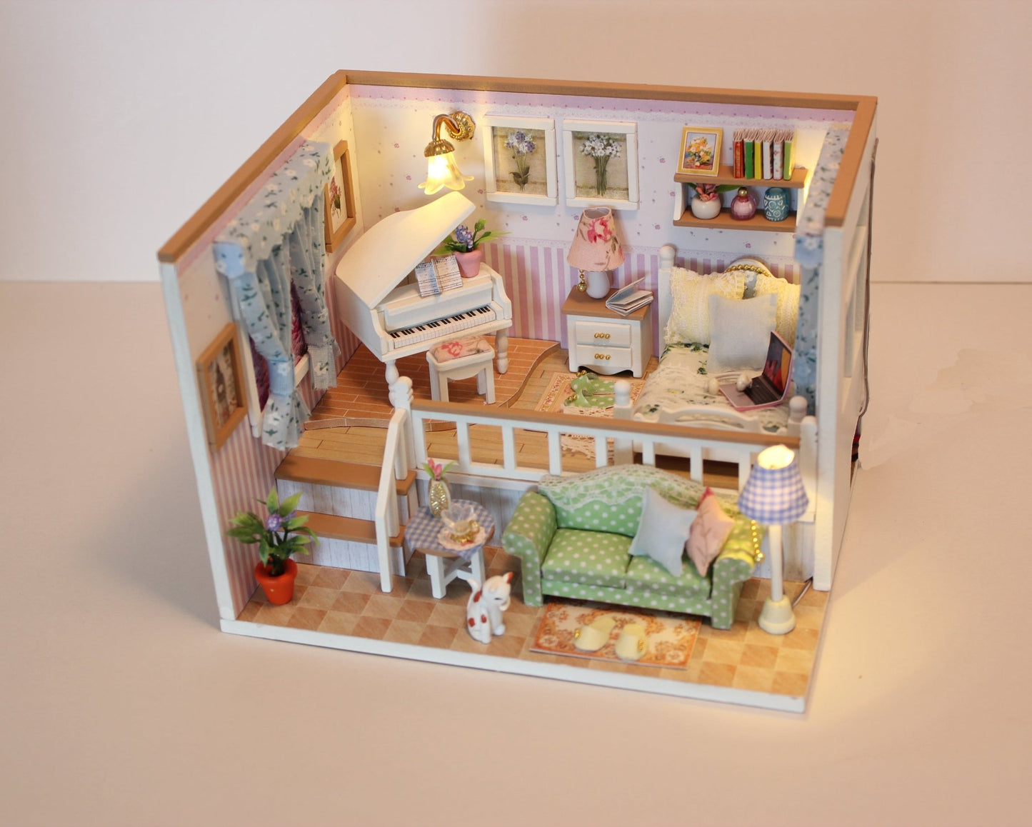 Because of You DIY Miniature Dollhouse Kit - A Homespun Hobby