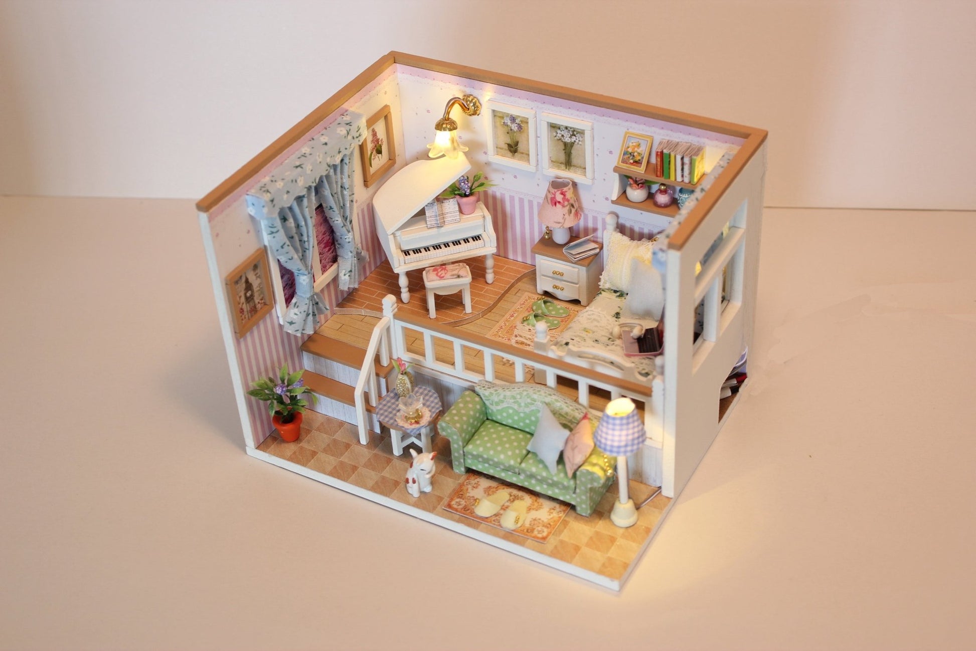 Because of You DIY Miniature Dollhouse Kit - A Homespun Hobby