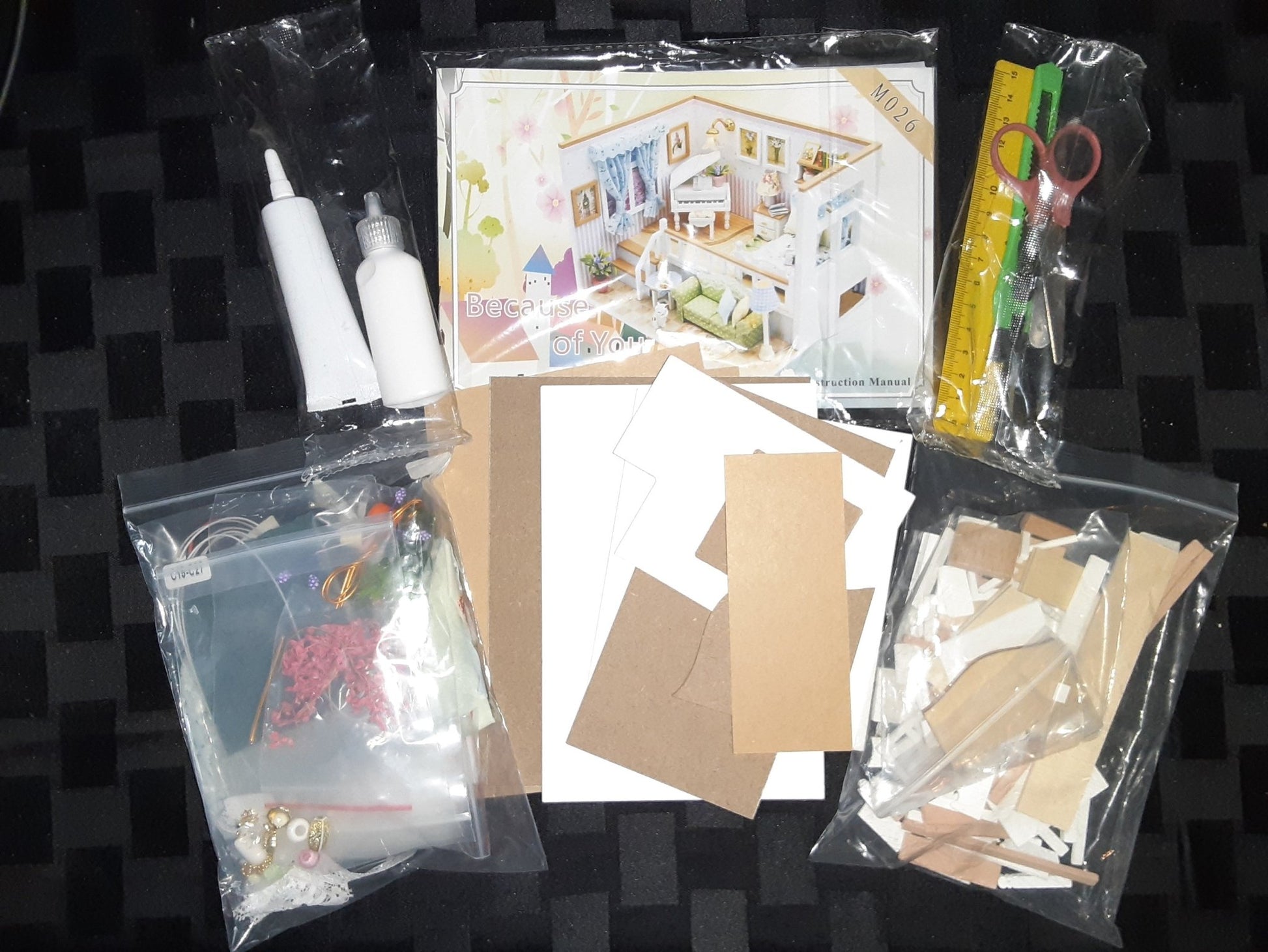 Because of You DIY Miniature Dollhouse Kit - A Homespun Hobby