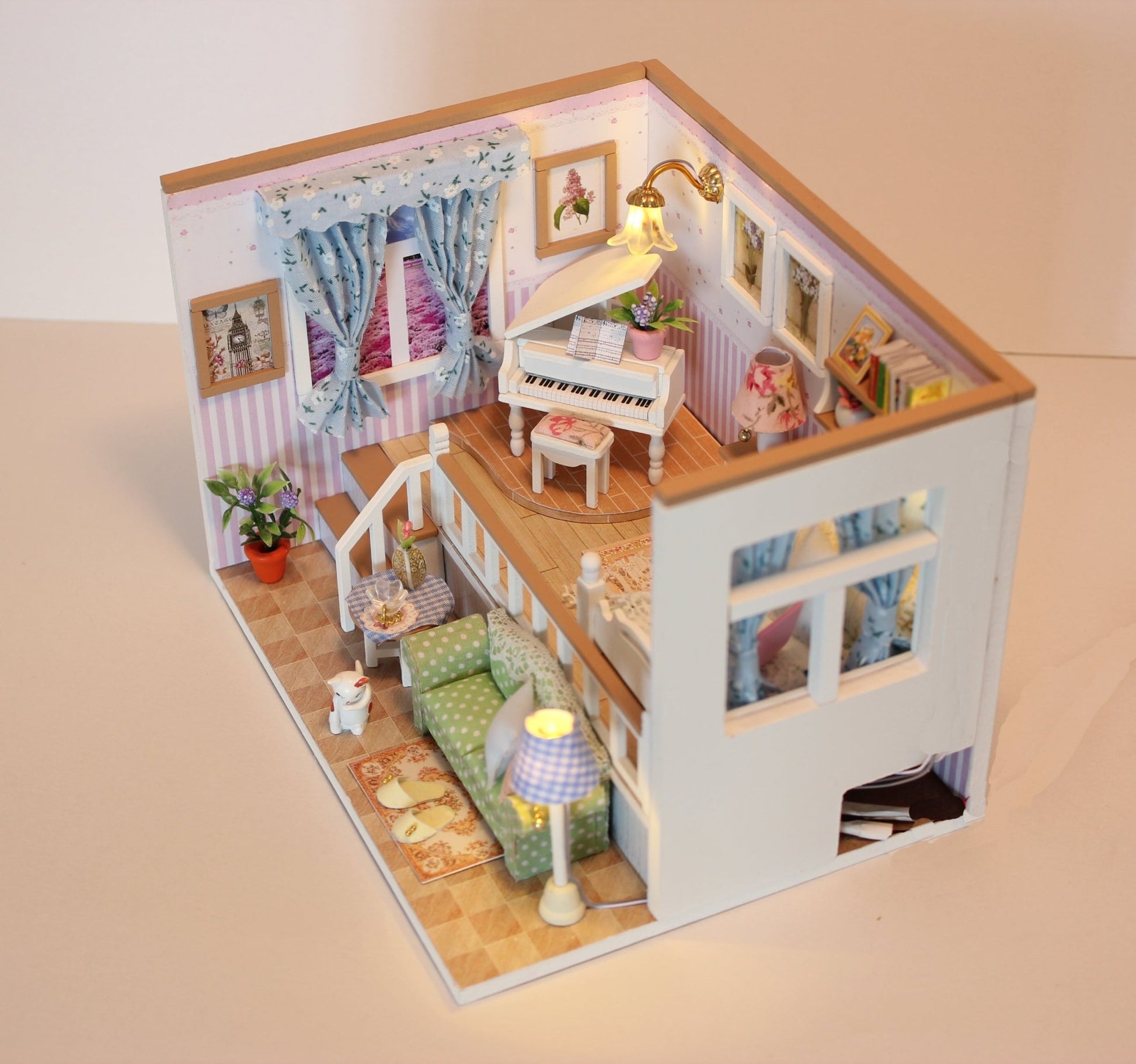 Because of You DIY Miniature Dollhouse Kit - A Homespun Hobby