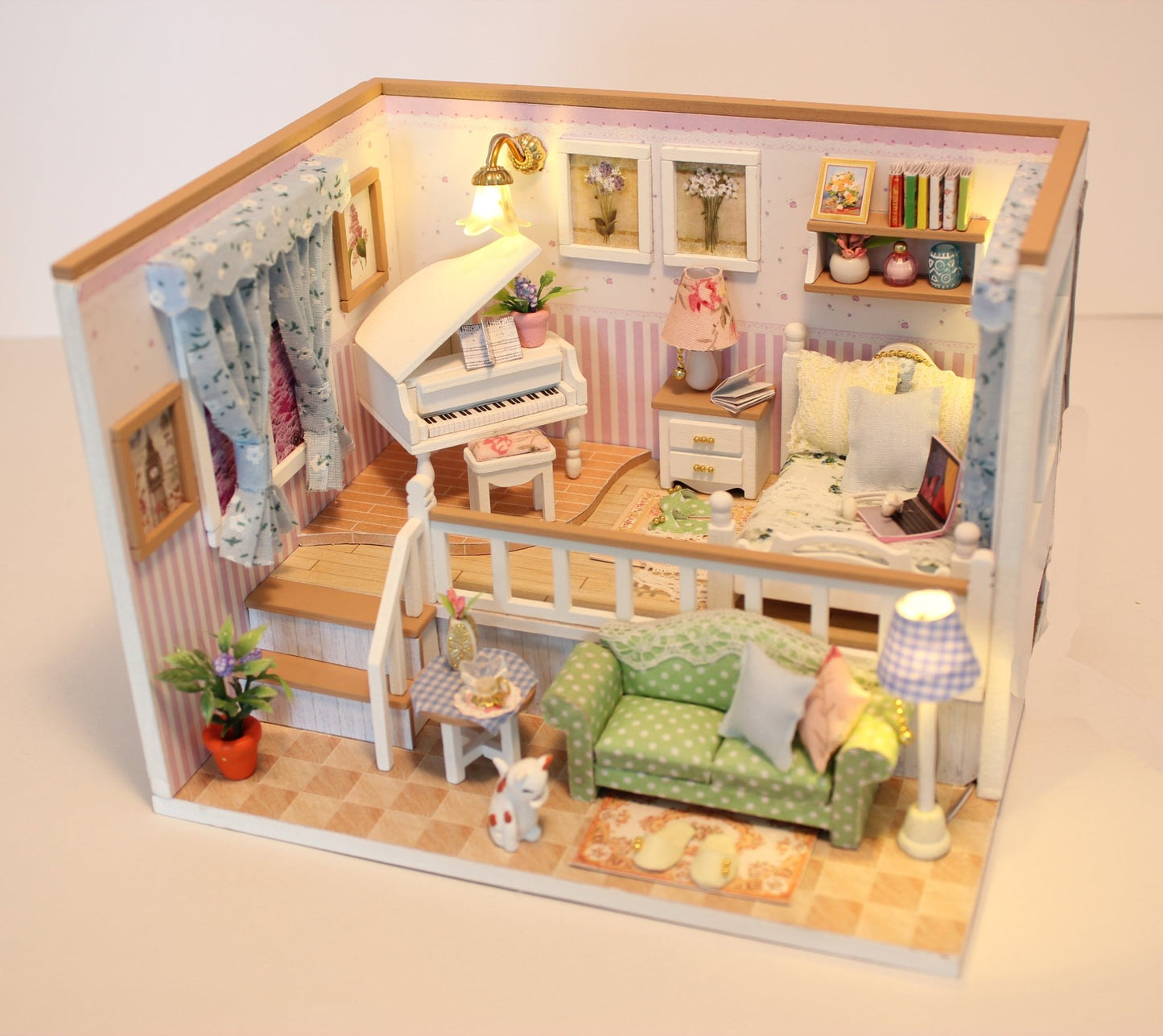 Because of You DIY Miniature Dollhouse Kit - A Homespun Hobby