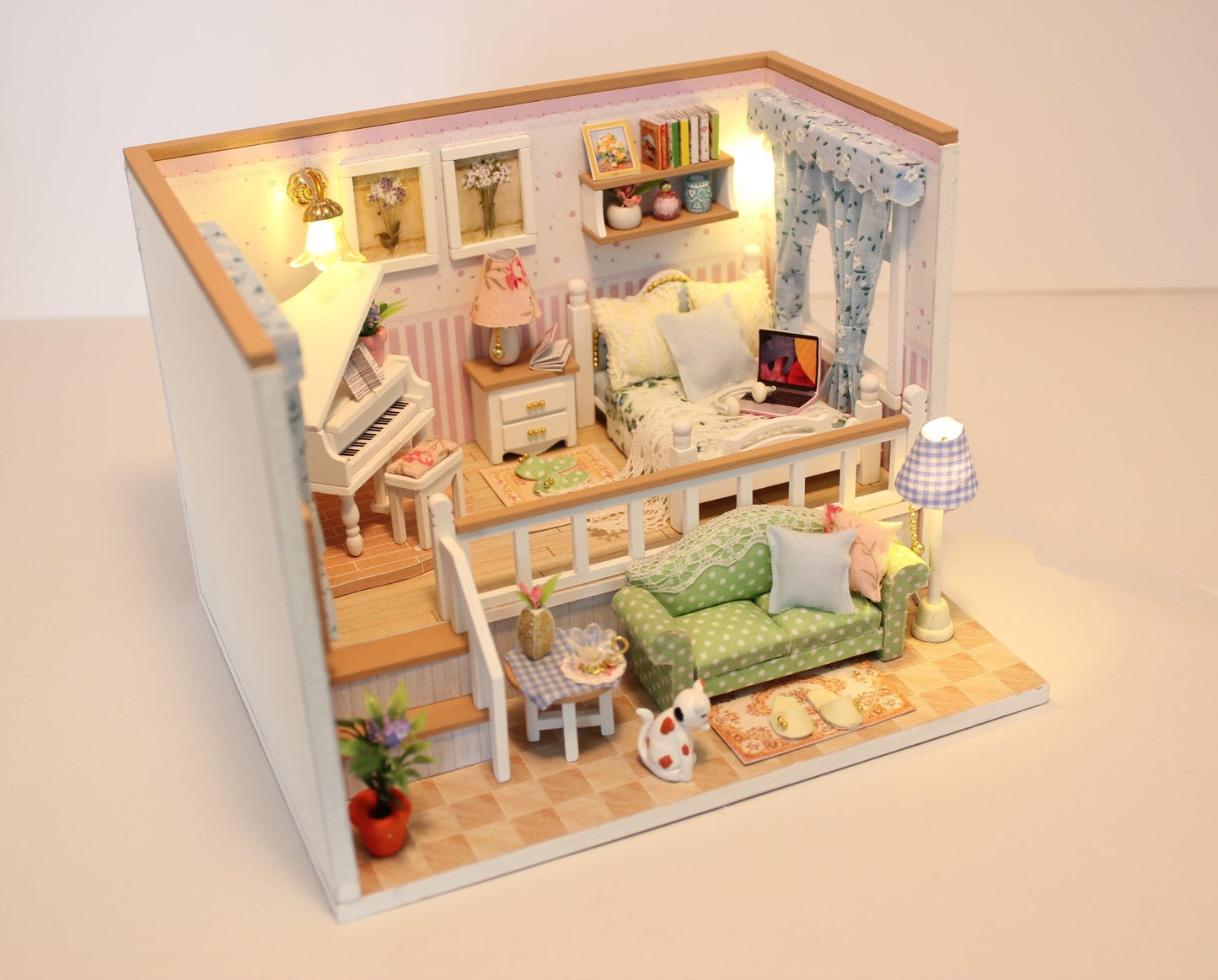 Because of You DIY Miniature Dollhouse Kit - A Homespun Hobby