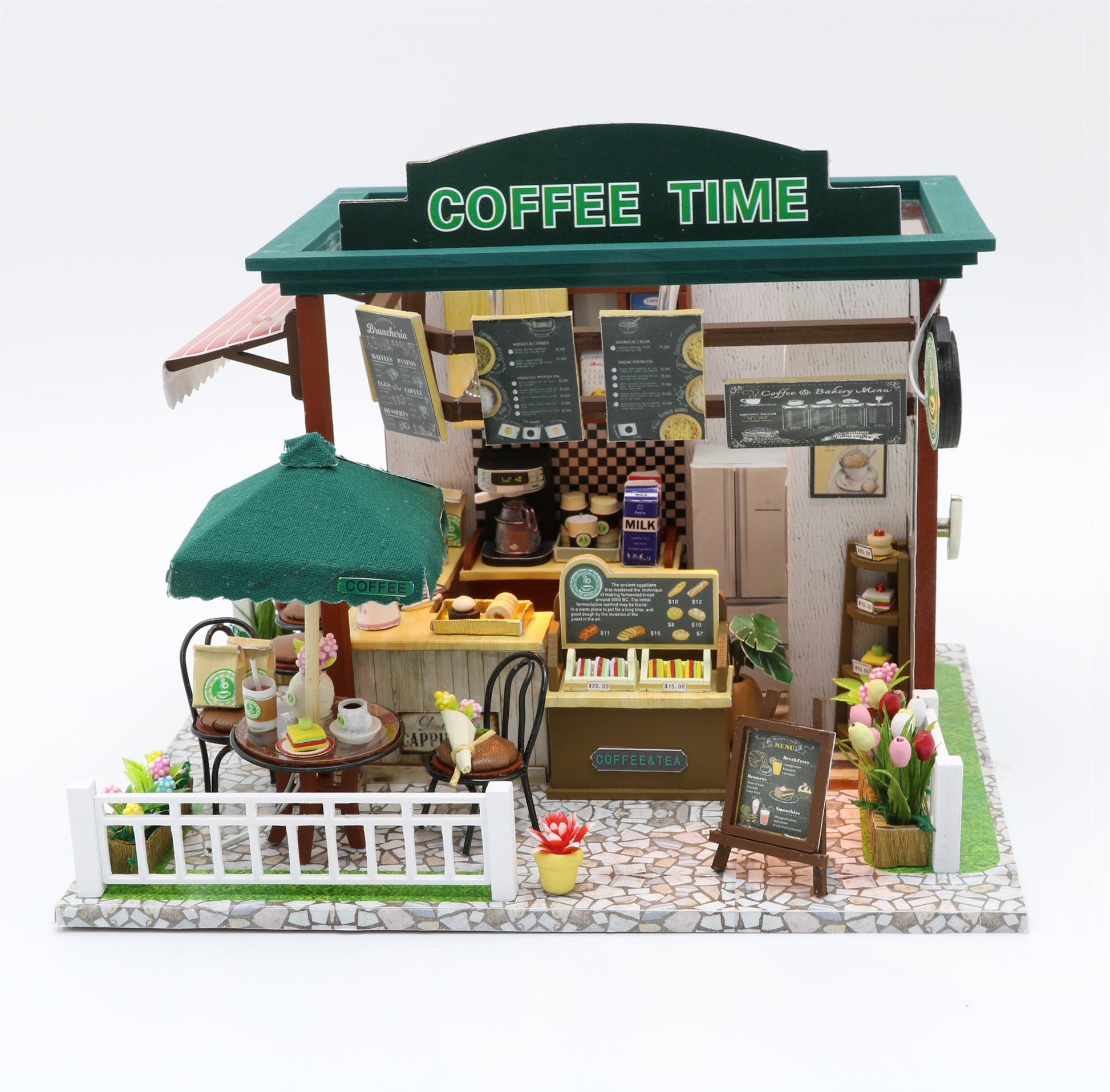 Coffee Time DIY Miniature Dollhouse Kit - A Homespun Hobby