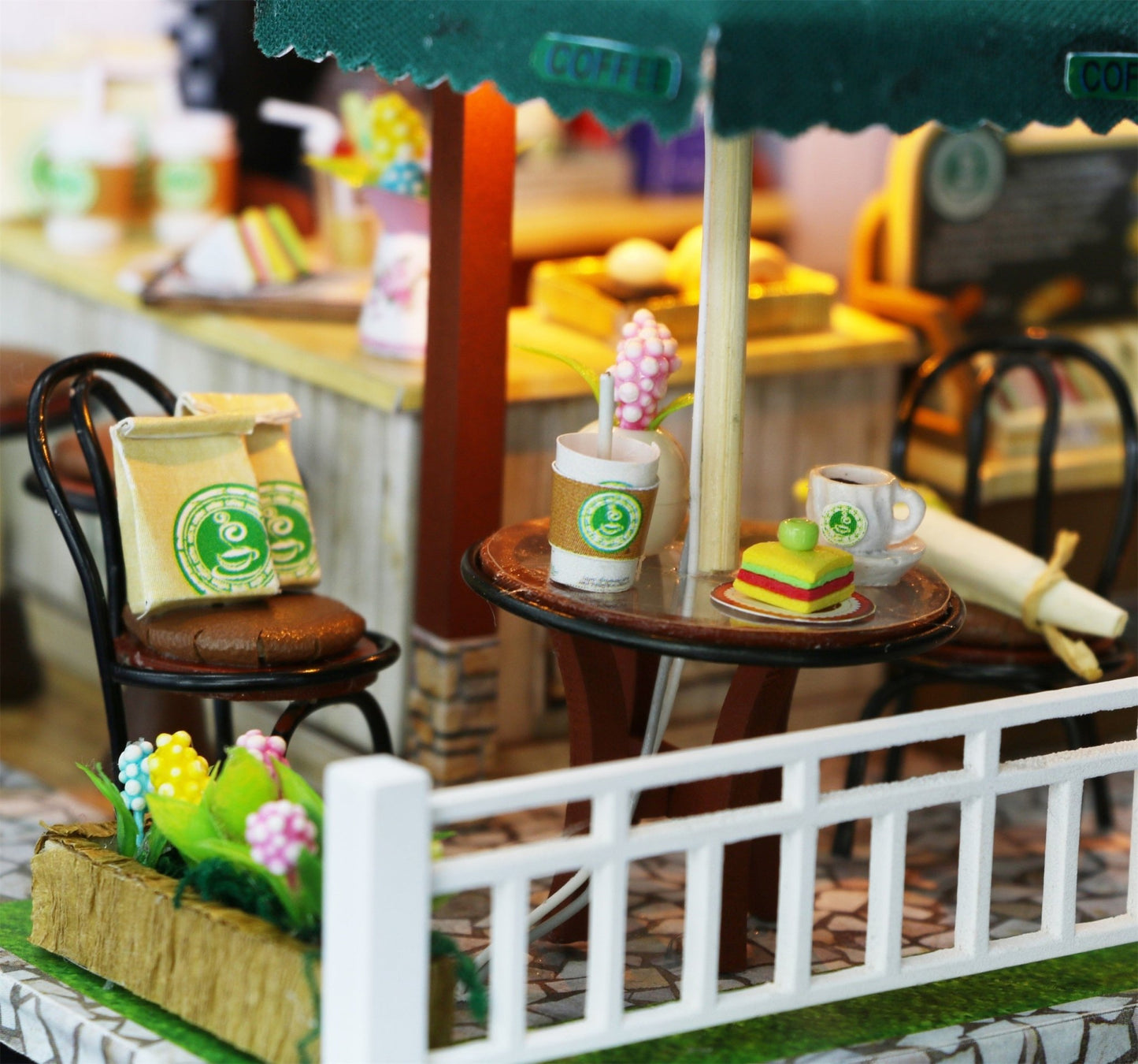 Coffee Time DIY Miniature Dollhouse Kit - A Homespun Hobby