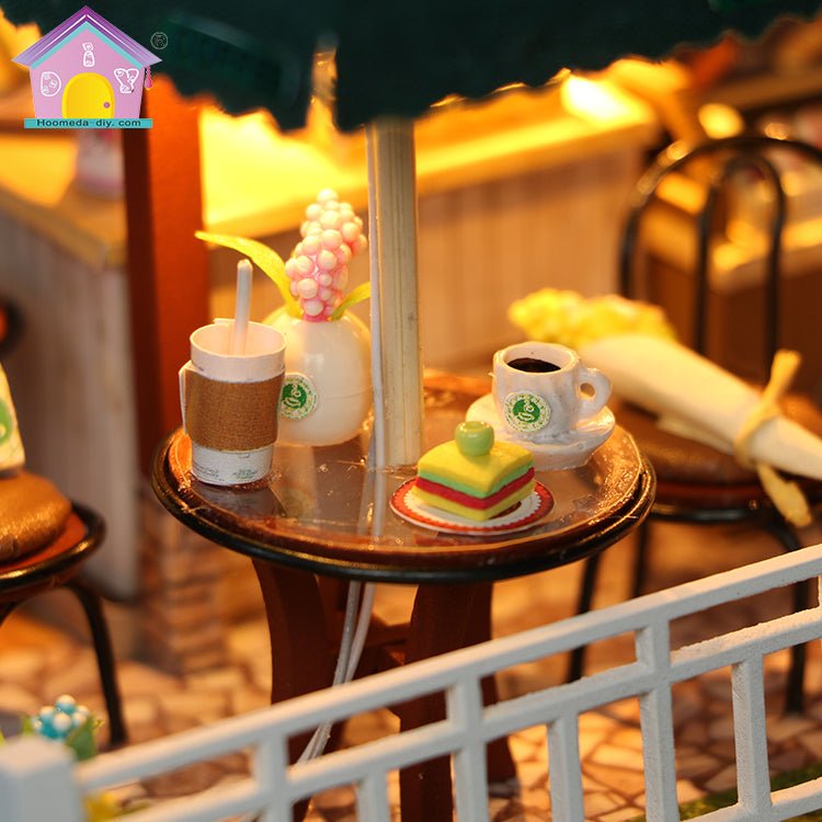 Coffee Time DIY Miniature Dollhouse Kit - A Homespun Hobby