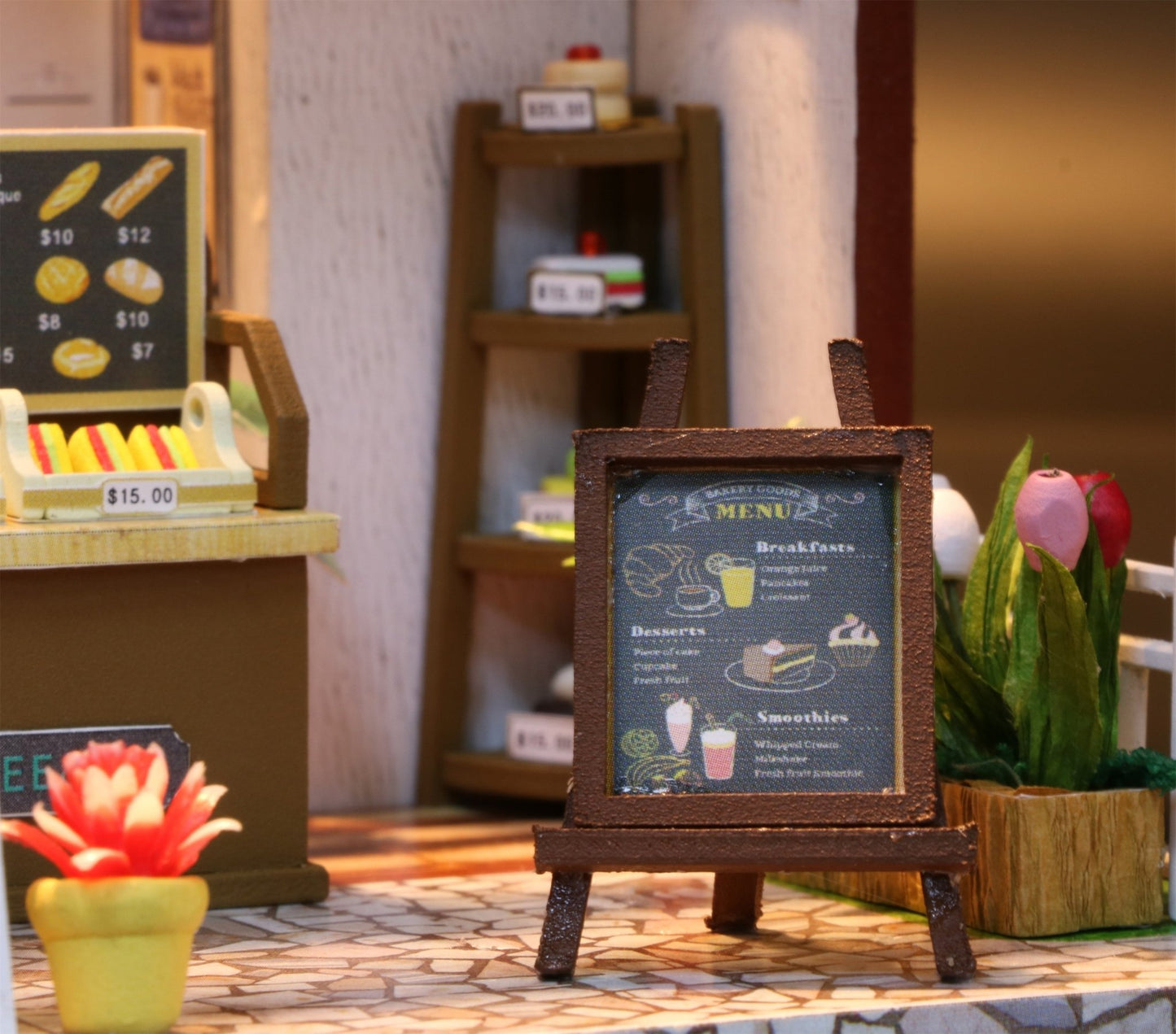 Coffee Time DIY Miniature Dollhouse Kit - A Homespun Hobby