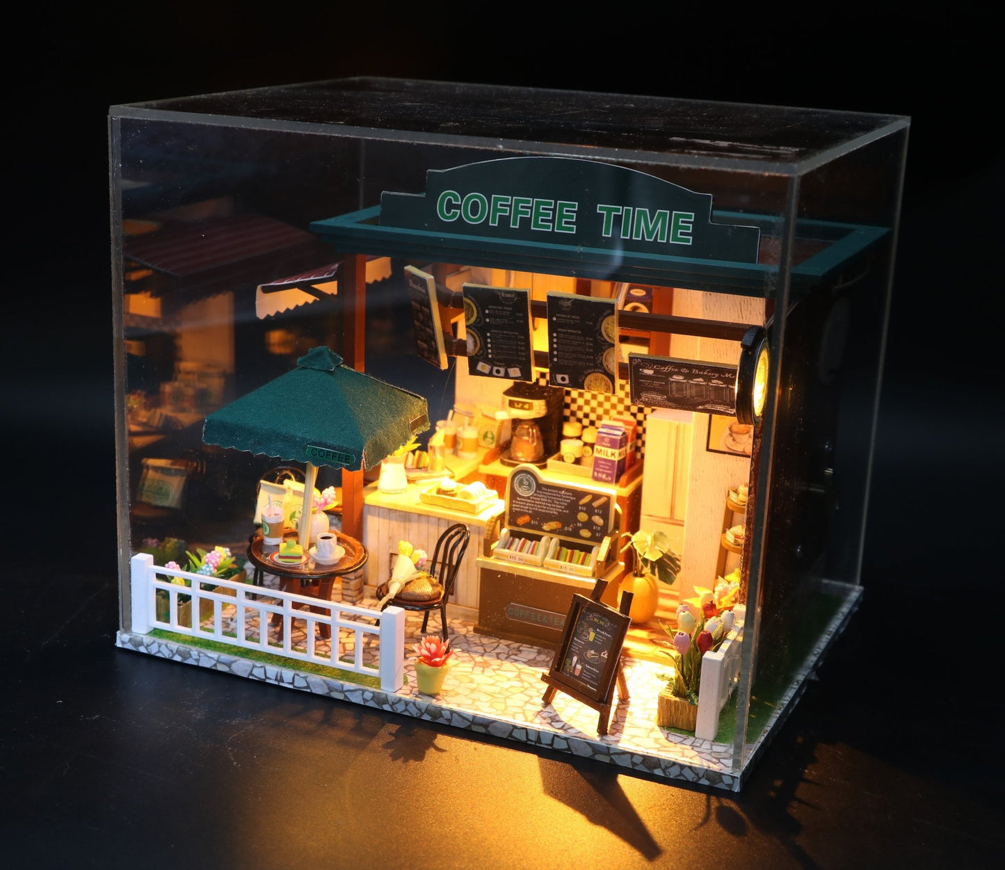 Coffee Time DIY Miniature Dollhouse Kit - A Homespun Hobby