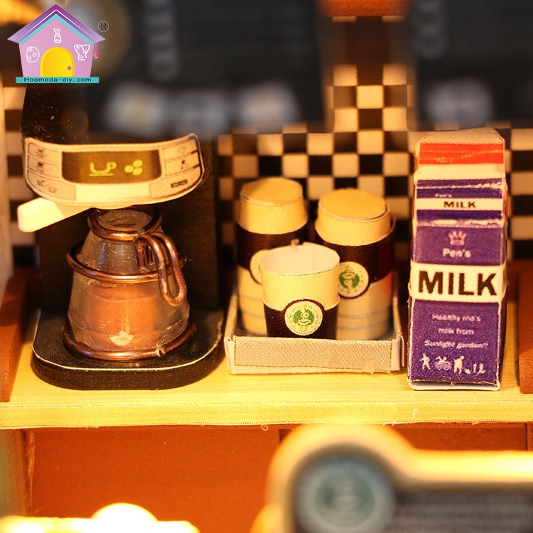 Coffee Time DIY Miniature Dollhouse Kit - A Homespun Hobby