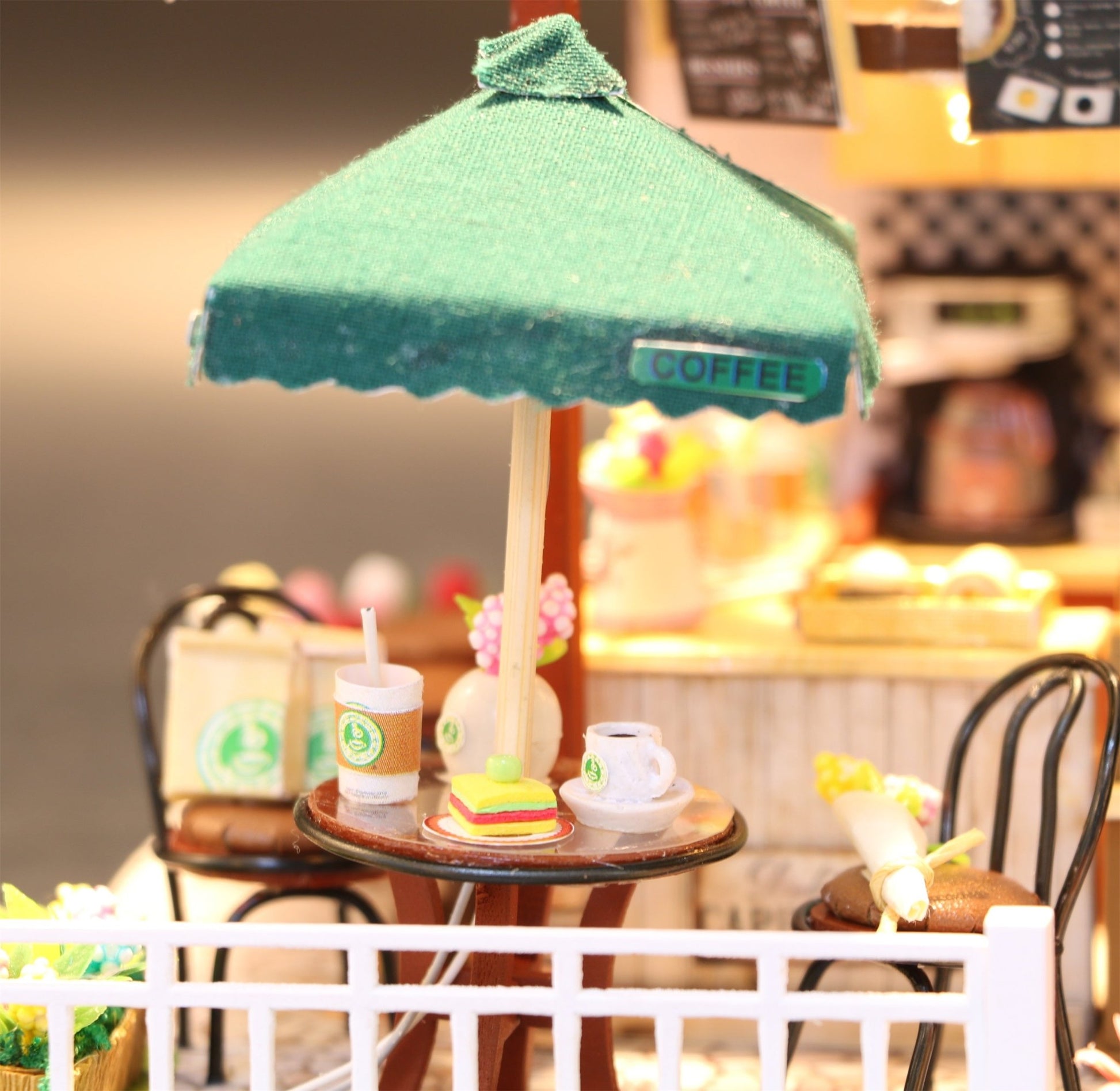 Coffee Time DIY Miniature Dollhouse Kit - A Homespun Hobby