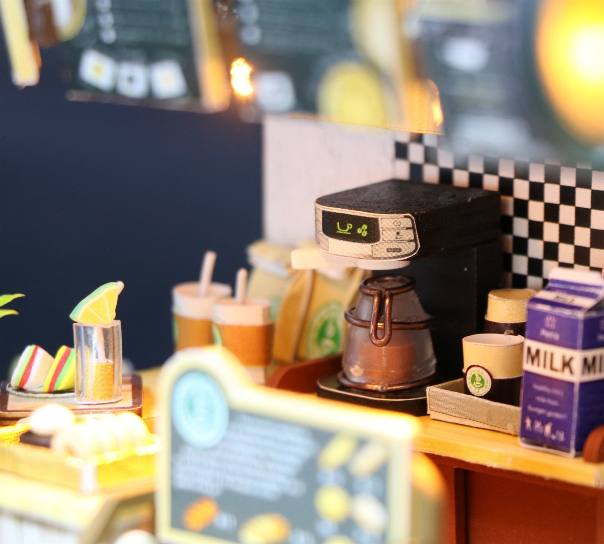 Coffee Time DIY Miniature Dollhouse Kit - A Homespun Hobby