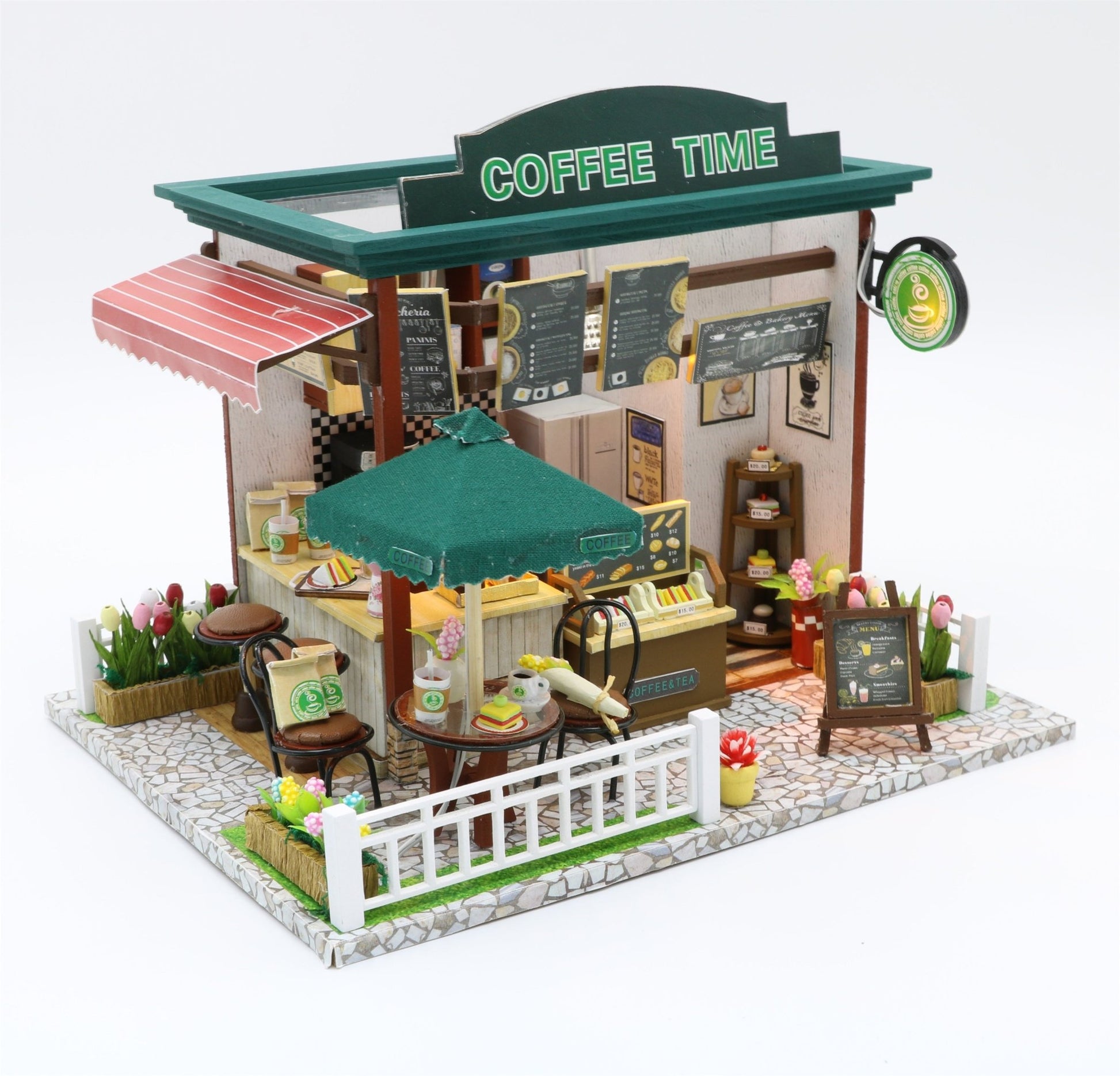 Coffee Time DIY Miniature Dollhouse Kit - A Homespun Hobby