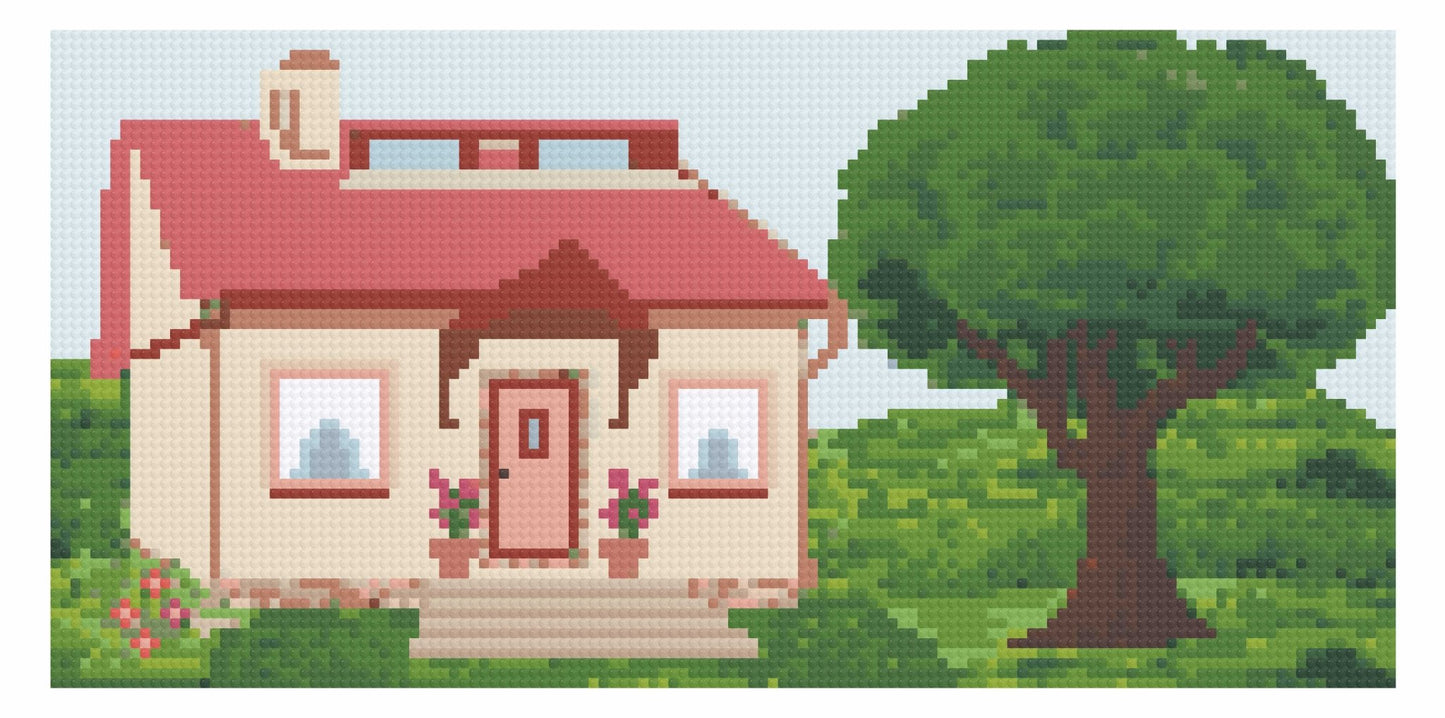 Cottage Meadows Diamond Art Painting Kit - Art by Sals - A Homespun Hobby