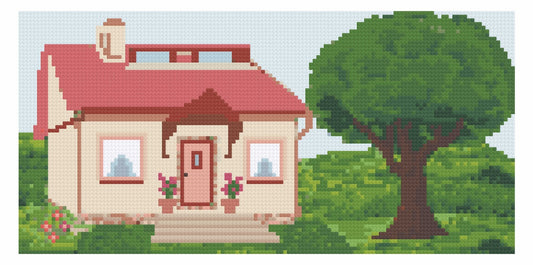 Cottage Meadows Diamond Art Painting Kit - Art by Sals - A Homespun Hobby