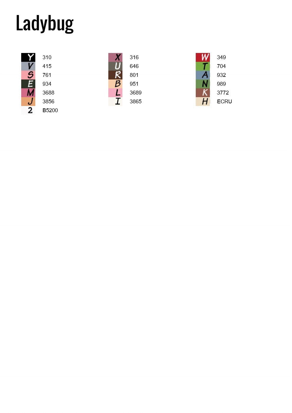 Diamond Painting Printable Canvas Ladybug with Flower - A Homespun Hobby