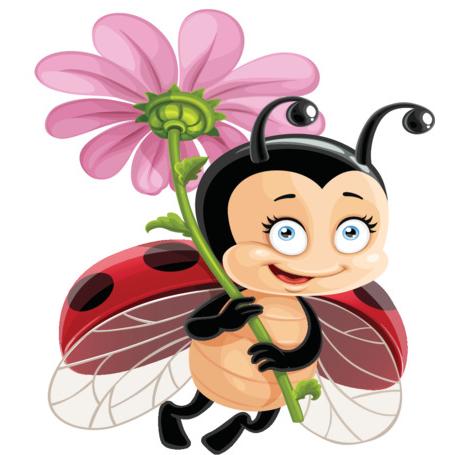 Diamond Painting Printable Canvas Ladybug with Flower - A Homespun Hobby