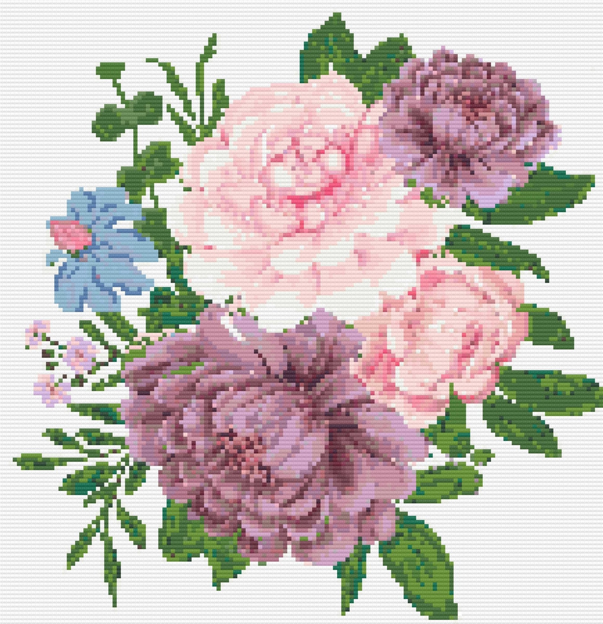 Flower Bunch Diamond Painting Canvas - Art by Sals - A Homespun Hobby