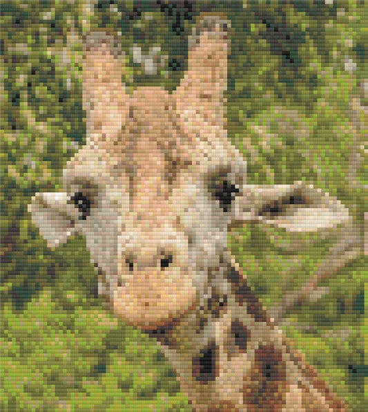 Giraffe Printable Diamond Painting Pattern - Square - Art by Sals - A Homespun Hobby