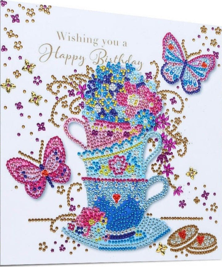Happy Birthday Partial Diamond Painting Kit - A Homespun Hobby