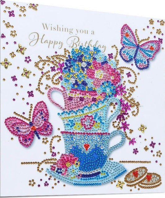 Happy Birthday Partial Diamond Painting Kit - A Homespun Hobby