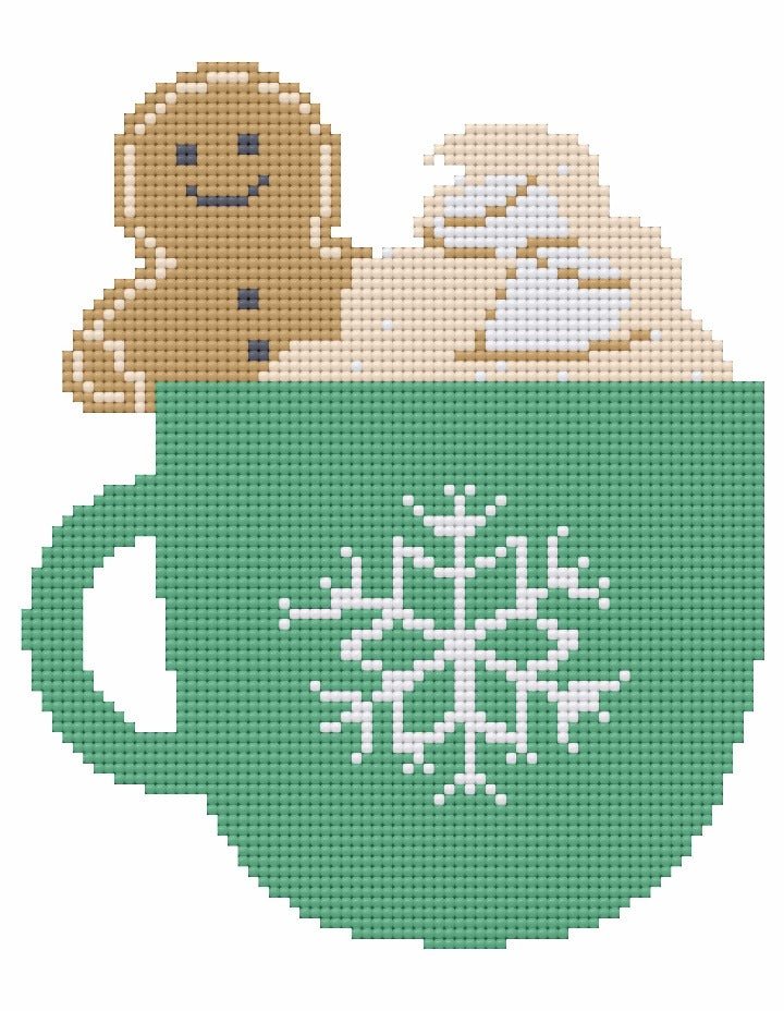 Hot Cocoa Printable Diamond Painting Canvas by Sals - A Homespun Hobby