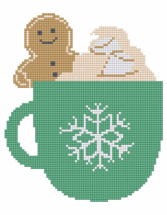 Hot Cocoa Printable Diamond Painting Canvas by Sals - A Homespun Hobby